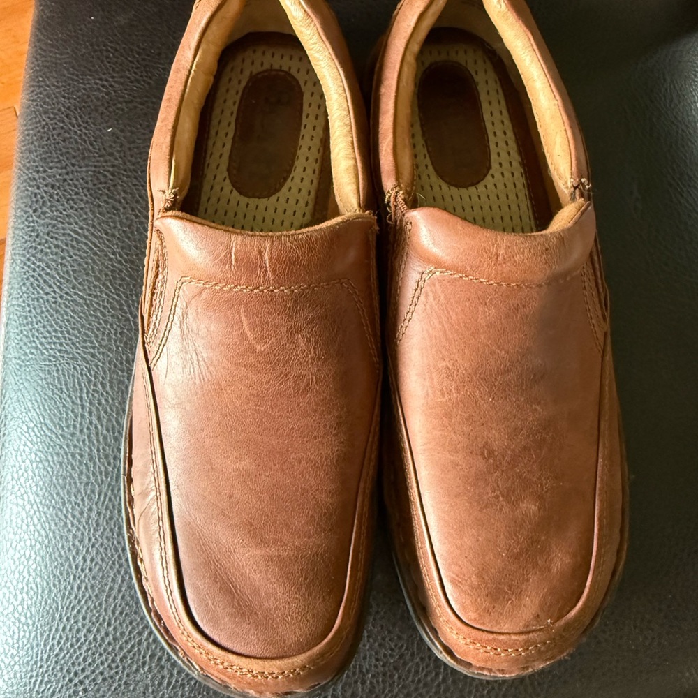 Born Men's Tan Leather Loafers